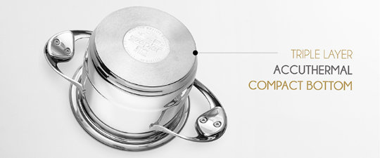Zepter Cookware - Triple layer accuthermal compact bottom